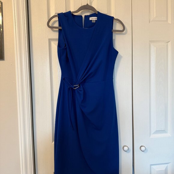 Calvin Klein Sheath Dress Blue - Picture 1 of 6